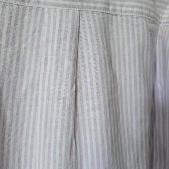 GAP Oxford Shirt Men's Purple/White Striped Button Down Dress Shirt NWT - Picture 9 of 9